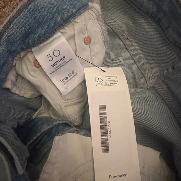 MOTHER The Weekender Fray Jeans sz 30 - Picture 4 of 6